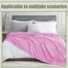 ZZGZZG Sofa Blanket 170 x 220 cm, Breathable, Skin-Friendly, Soft, Pink view 3
