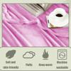 ZZGZZG Sofa Blanket 170 x 220 cm, Breathable, Skin-Friendly, Soft, Pink view 4