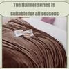ZZGZZG Soft Throw Blanket for Sofa, 200 x 255 cm, Breathable, Skin-Friendly, Brown view 2