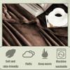 ZZGZZG Soft Throw Blanket for Sofa, 200 x 255 cm, Breathable, Skin-Friendly, Brown view 4