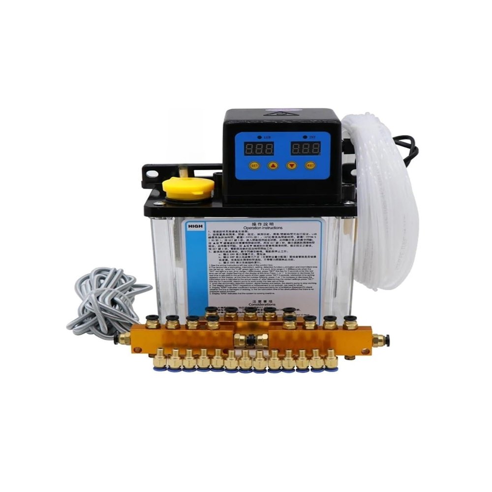 1L/2L CNC Lubrication Pump System Kit, AC220V, 4mm/6mm Automatic Electromagnetic Pump for CNC Machine Tools