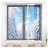 Window Insulation Film for Cold Protection, Transparent Thermal Film with Double-Sided Tape, White, 70 x 90 cm view 2