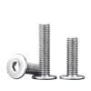 YANGC M2/M2.5/M3/M4 304 Stainless Steel Ultra-Thin Hex Socket Flat Head Screws, 18 mm, M2.5 (5 mm Head Diameter), 50 pcs view 1