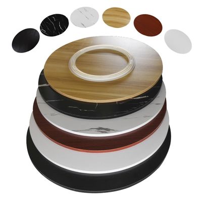 Rotating Wooden Serving Tray, 30, 32, 36, 40, or 48 in, Round, Large, for Dining Tables and Kitchen Countertops, Black Marble, 110 cm (45 in)