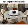 Rotating Wooden Serving Tray, 30, 32, 36, 40, or 48 in, Round, Large, for Dining Tables and Kitchen Countertops, Black Marble, 110 cm (45 in) view 4