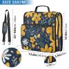 3-Ring Binder with Zipper, Shoulder Strap, and Multiple Pockets view 3