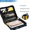 3-Ring Binder with Zipper, Shoulder Strap, and Multiple Pockets view 4