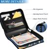 3-Ring Binder with Zipper and Shoulder Strap, Monster Truck Stripe Pattern view 4