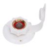 Badafaci RV Water Inlet with Check Valve, ABS and Brass Flange, 1/2-Inch Male Thread, White view 2