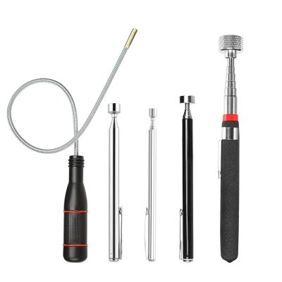 5-Piece Telescoping Magnet Set, Extra-Strong 550 mm Magnetic Pickup Tools