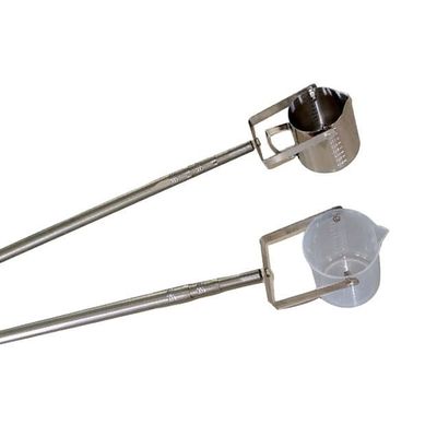 1.57 m Telescopic Water Sampler, 500 mL/1000 mL Stainless Steel Rod, Plastic Scoop, Pendulum Cup Sampler for Water Quality Sampling (Stainless Steel 1000 mL, 1.23–5 m)