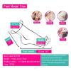 DMETE Life-Size Female Silicone Foot Model for Sketching, Drawing, Shoe, Sock, Sandal and Jewelry Display (Skin Toes, No Bones, Right Foot) view 4