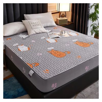 Waterproof Thick Mattress Protector, Fitted Cover, 200 x 200 x 30 cm, Color 08