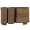 PBTMCD Tactical MOLLE Double 9mm and Single 5.56 Magazine Pouch view 2