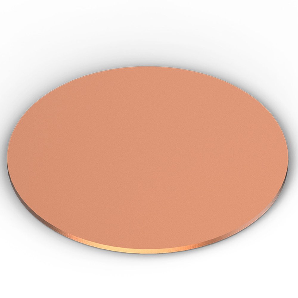 Round Copper Plate, 5 × 90–130 mm, Metal Disc for DIY and Decorative Use (5 × 95 mm)