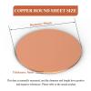 Round Copper Plate, 5 × 90–130 mm, Metal Disc for DIY and Decorative Use (5 × 95 mm) view 2