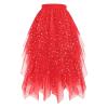 Women's Retro 80s Sequin Tulle Tutu Mini Skirt view 1