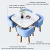 Elegant Round Marble Dining Table for 4 with Chairs – Stylish Office, Lounge, or Living Room Set view 3