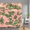 AUWUUA Tropical Ocean and Palm Shower Curtain, 120 x 150 cm view 3