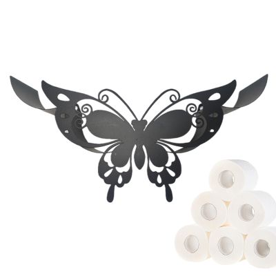 Toilet Paper Holder, 36.5 x 11.5 x 19 cm, Large Butterfly