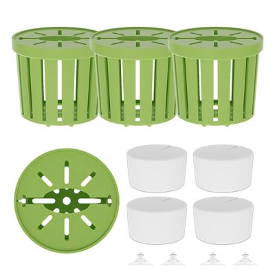Aquarium Plant Holders, 4-Piece Set with Suction Cups