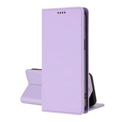 EuoDuo Magnetic Leather Folio Case for Samsung Galaxy A20e, 360° Shockproof, RFID-Blocking, Purple