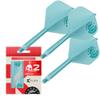 Target Japan Aqua K-Flex Dart Flight and Shaft System, No. 2 | 3-Pack K-Flex All-in-One Flights, Japan Exclusive | K-Flex Dart Shaft - Medium view 1