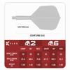Target Japan Aqua K-Flex Dart Flight and Shaft System, No. 2 | 3-Pack K-Flex All-in-One Flights, Japan Exclusive | K-Flex Dart Shaft - Medium view 3