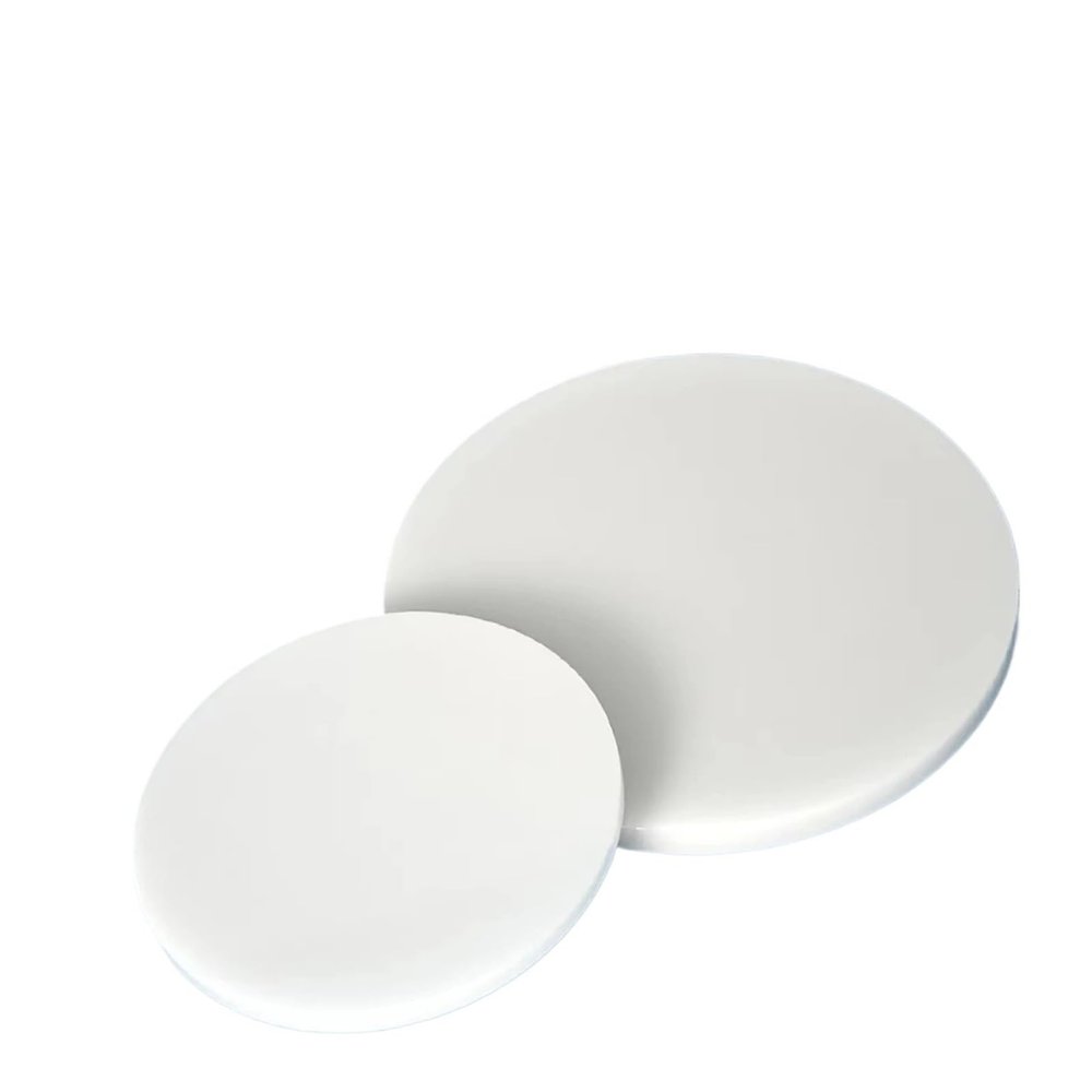 DeVow White Polypropylene Sheet, Round PP Plastic Discs, Diameters 20 mm, 30 mm, 35 mm, 40 mm, 45 mm, 50 mm, 60 mm, 70 mm, 80 mm, 100 mm (40 x 8 mm, 4 pcs)