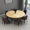 Round Portable Folding Wood Tabletop, 16 x 47 in view 2