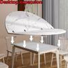 Round Portable Folding Wood Tabletop, 16 x 47 in view 3