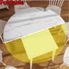 Round Portable Folding Wood Tabletop, 16 x 47 in view 4