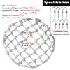 MLYAYE Safety Net, 3/5/7/9-Pack Borehole Protection Net with Hooks, 3-Piece, 55 cm Diameter view 2