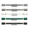 QUIYAEZY Tension Shower Curtain Rod, No Drilling, 33 mm, Dark Green, 360–450 cm view 1