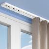 Ultra-Thin Aluminum Alloy Sliding Track for Inward-Opening, Ceiling-Mounted Installation, Quiet, 3.80 m, White view 1