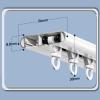 Ultra-Thin Aluminum Alloy Sliding Track for Inward-Opening, Ceiling-Mounted Installation, Quiet, 3.80 m, White view 3
