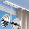 Ultra-Thin Aluminum Alloy Sliding Track for Inward-Opening, Ceiling-Mounted Installation, Quiet, 3.80 m, White view 4