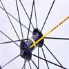 KUNYOS 700C 30/40/50 mm Road Bike Wheelset, Super-Light Bicycle Wheels, V-/Disc Brakes, Carbon Hubs, 7- to 11-Speed, Gold, 50 mm view 4