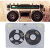 KAKAKE Clear Sound Blank Cassettes, 46-Minute DIY Music Cassette Tapes, PC/Aluminum Alloy, 10 x 6.5 x 0.9 cm, Black view 2