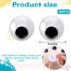 DOPENSPI 20 Large Black Wiggly Eyes, 5 cm Self-Adhesive for DIY Crafts view 3