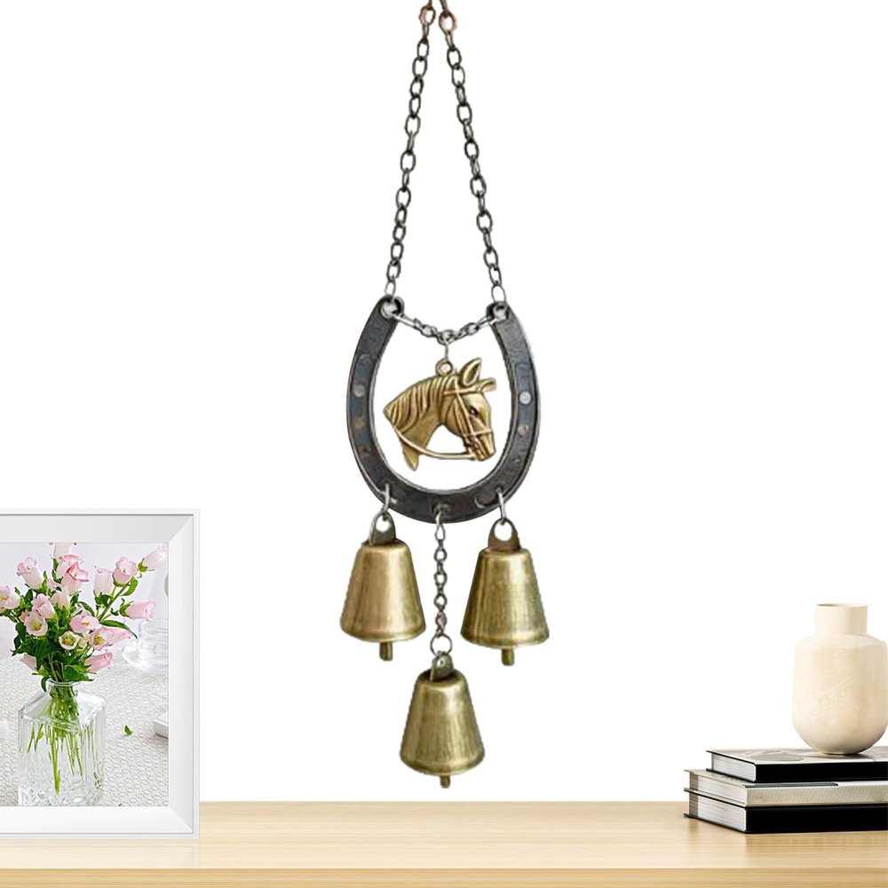 Horse Wind Chime, Metal Horse Wind Chime with Soft Tones