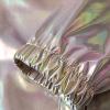 Silver Metallic Sequin Bomber Jacket for Men and Women view 3