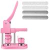 XZXXZSZ 58 mm Pink Button Maker Machine DC109 Badge Set, 100-Piece Button Parts view 1