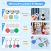 XZXXZSZ 58 mm Pink Button Maker Machine DC109 Badge Set, 100-Piece Button Parts view 4