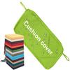 uyeoco Waterproof Leather Replacement Cushion Cover, 60 x 50 x 3 cm, Fruit Green view 1