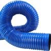 Flexible PVC Duct Hose, Blue Industrial Bellows Hose, 100 mm × 2 m view 1