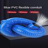 Flexible PVC Duct Hose, Blue Industrial Bellows Hose, 100 mm × 2 m view 3