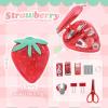 Stylish Strawberry Stapler and Stationery Organizer Set view 4