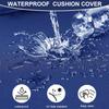 uyeoco Waterproof Leather Replacement Sofa Cushion Cover, Royal Blue, 60 x 40 x 15 cm view 2