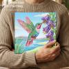 CXINLky 5D Diamond Painting Kit with Frame, Hummingbird, 25 x 25 cm view 2